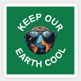 Keep our earth cool. Sticker